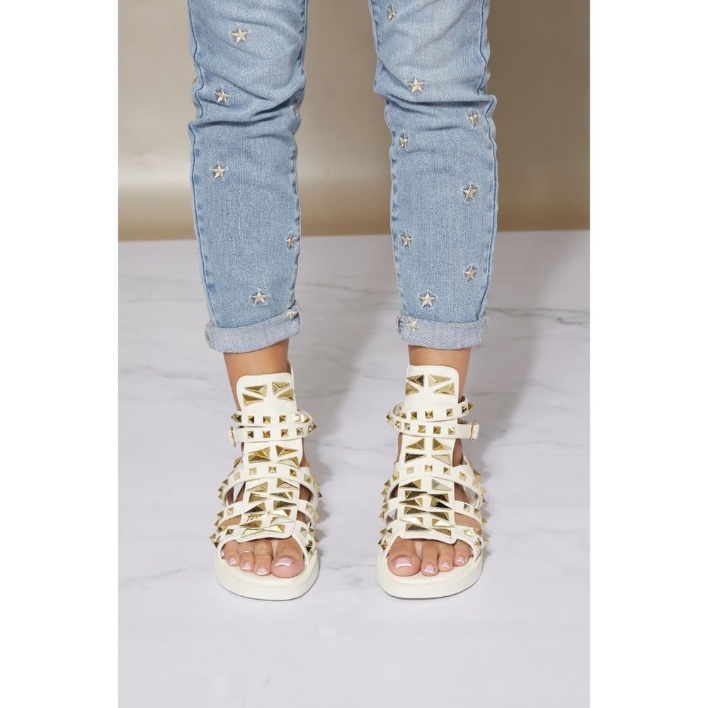 Studded Chunky Sole Gladiator Sandals - Picture 3 of 5